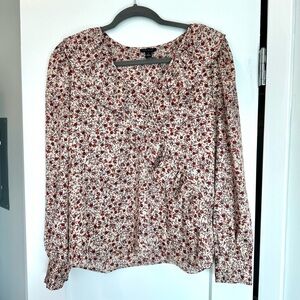 Ann Taylor Red Floral Tank